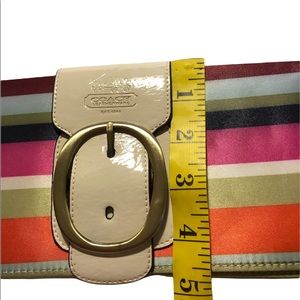 Coach satin long wristlet